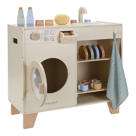 Little Dutch Wooden Play Washing Machine Limited Edition Collection