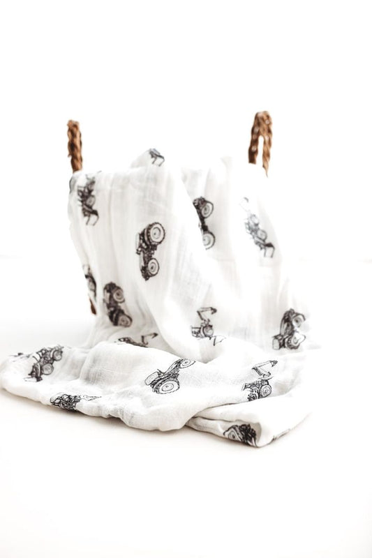 Tractor Muslin Swaddle