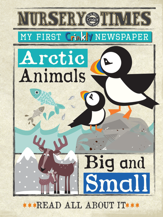 Nursery Times Crinkly Newspaper - Arctic Animals