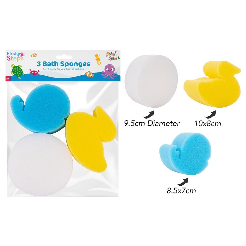 Bath Sponges Pack 3