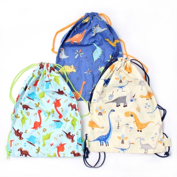Dinosaur Drawstring Fabric Bag