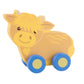 Highland Cow Wooden Push Along by Orange Tree Toys