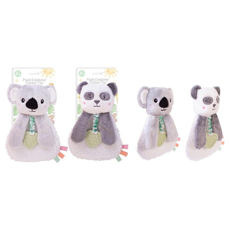 Beautiful Baby Plush Teether Comforter Panda and Koala