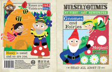 Load image into Gallery viewer, Fairies &amp; Gnomes Nursery Times Crinkly Newspaper

