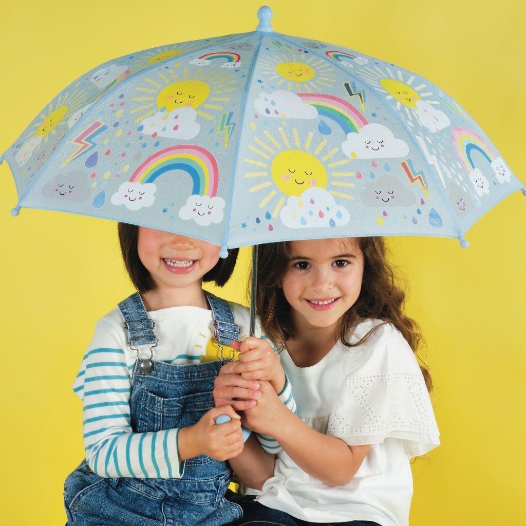 Sun and Clouds Weather Children's Colour Changing Umbrella