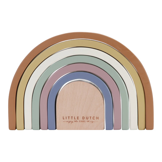 Little Dutch Wooden Vintage Rainbow Stacker