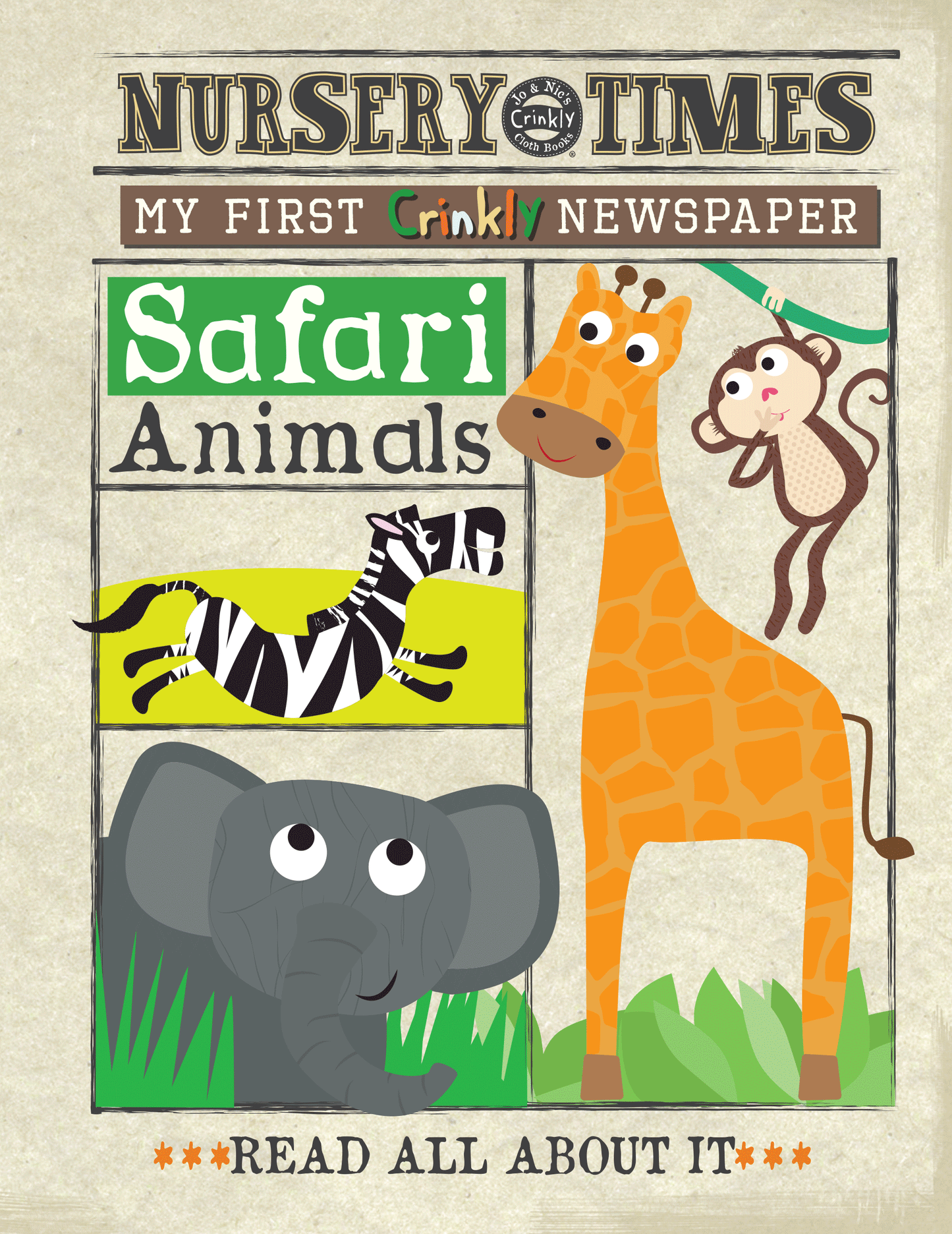 Crinkly Times - Animal Safari Cloth Book