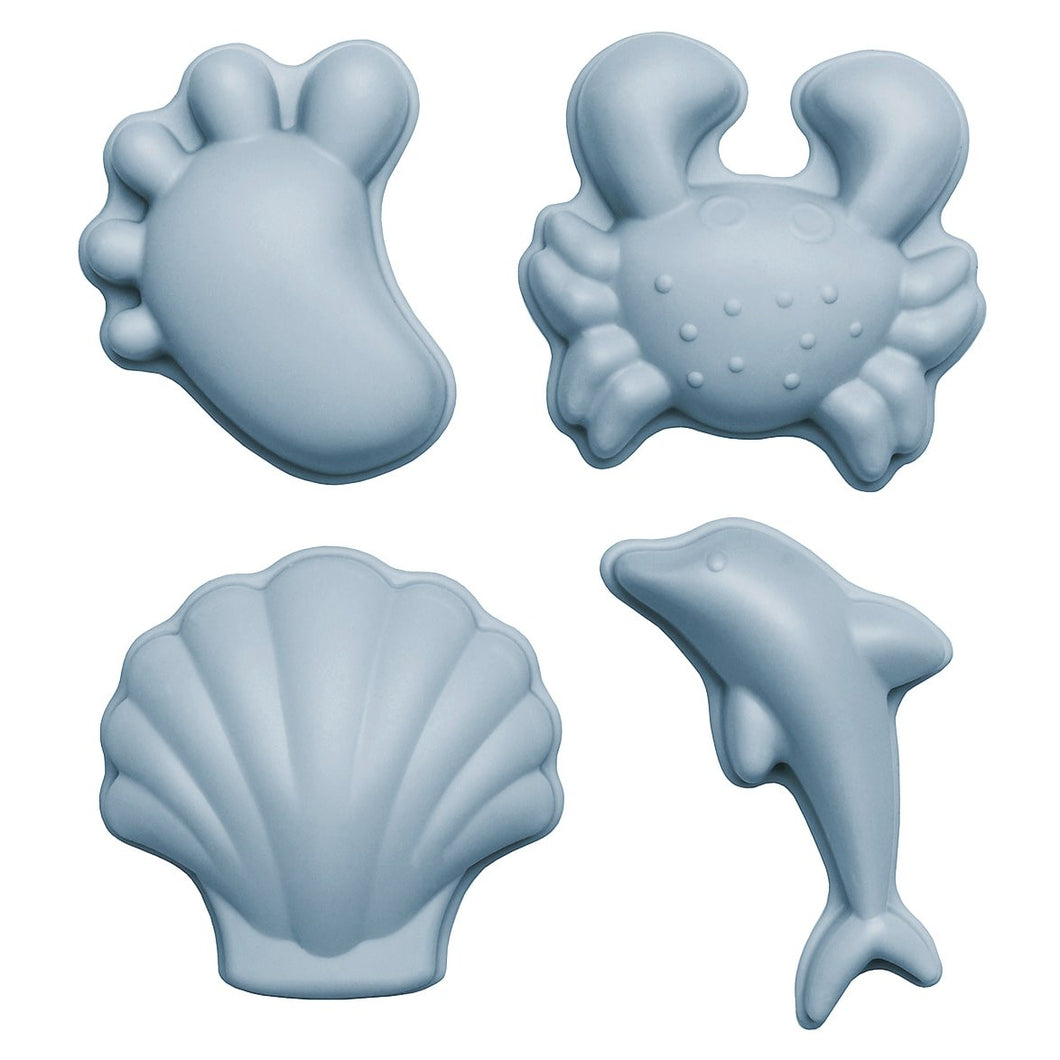 Scrunch Sand Moulds Sea Themed Duck Egg Blue