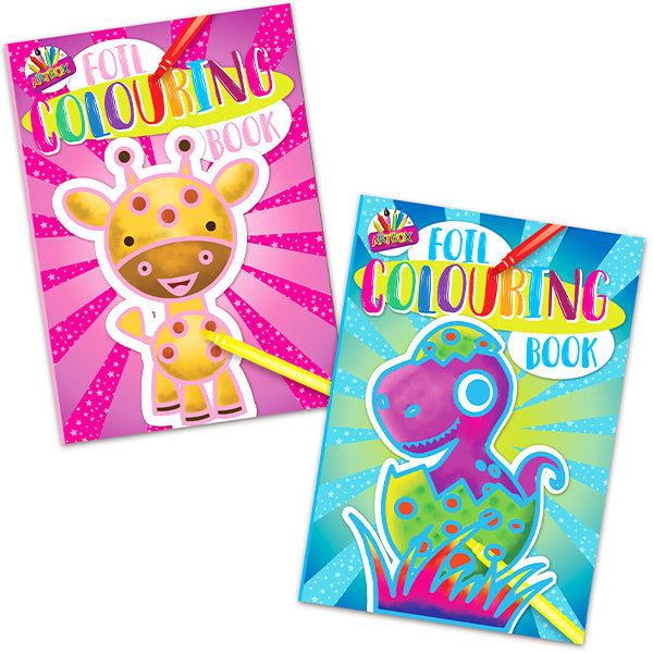 Foil Colouring Books 1 Supplied