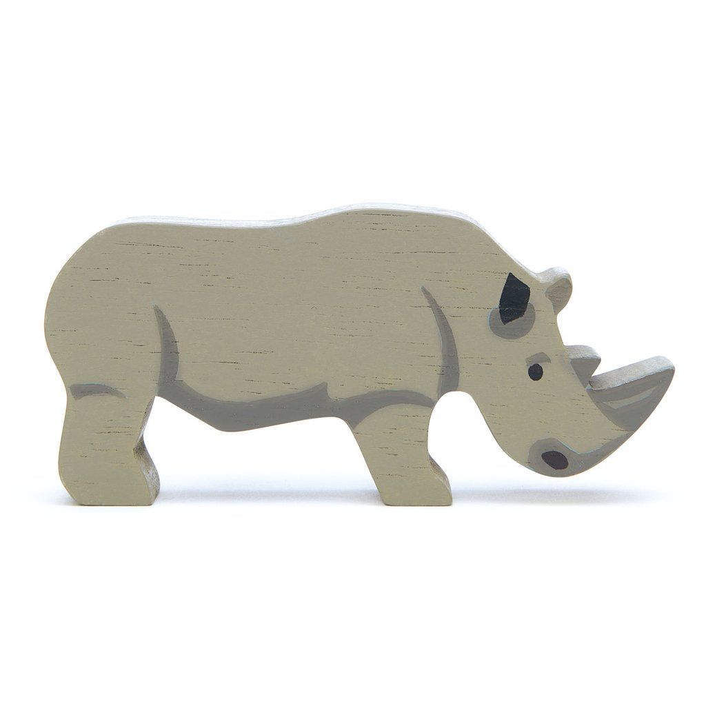 Rhinoceros Wooden Safari Animals