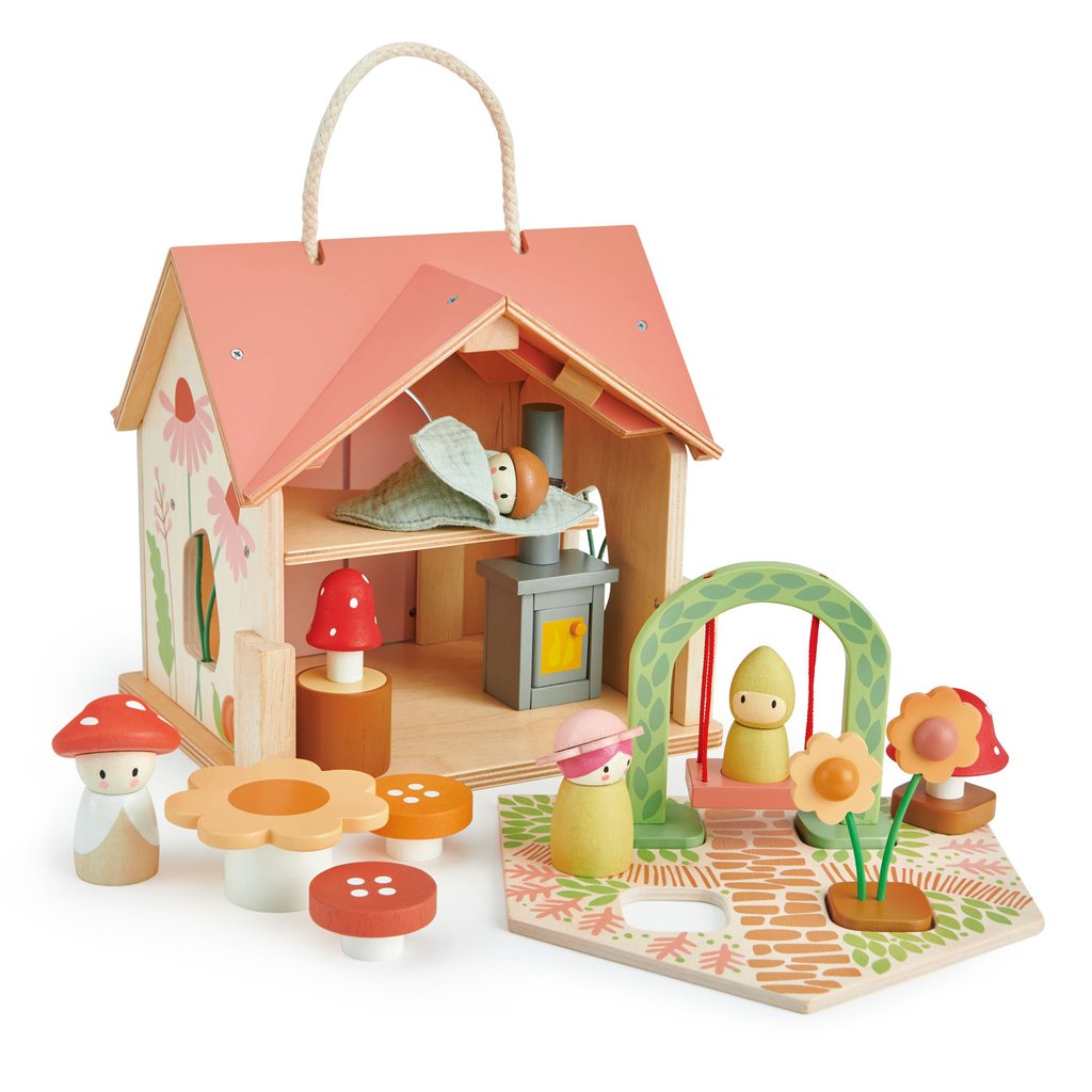 Tenderleaf Toys Wooden Rosewood Cottage