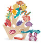 Tenderleaf Toys Wooden Stacking Coral Reef