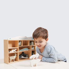 Load image into Gallery viewer, Polar Animals Wooden Play Shelf
