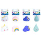 Rain, Cloud and Rainbow bath toy 1 supplied