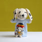 Chunki Chilli Knitted Dalmatian Pocket Puppet and Baby