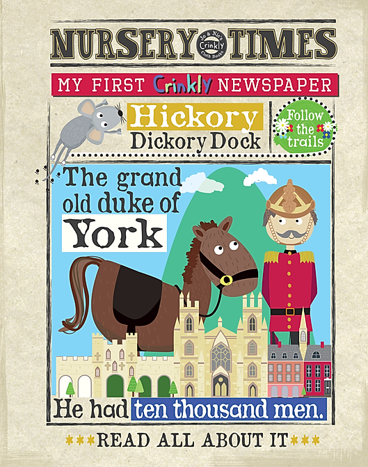 Nursery Times Crinkly Newspaper - Nursey Rhymes 2