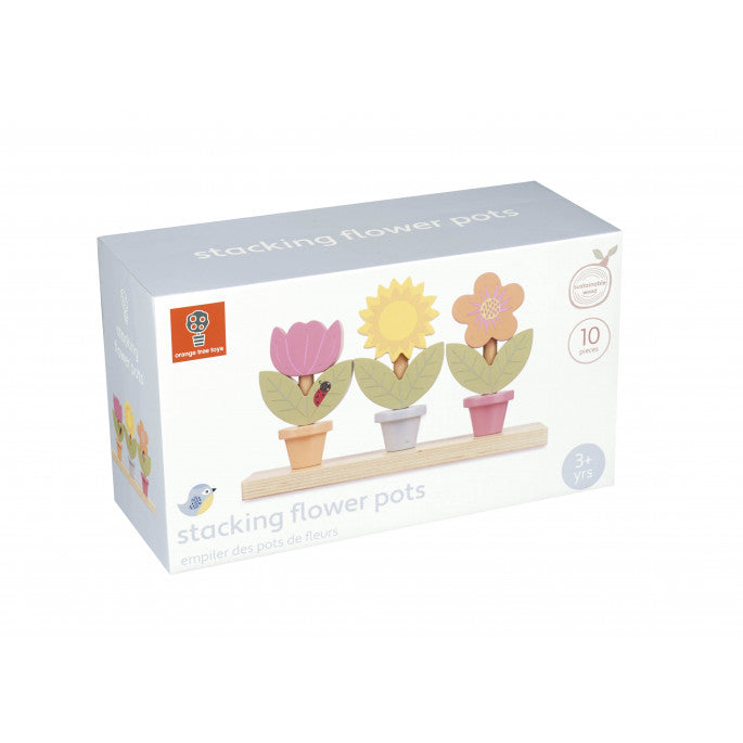 Spring Friends Stacking Wooden Flowers