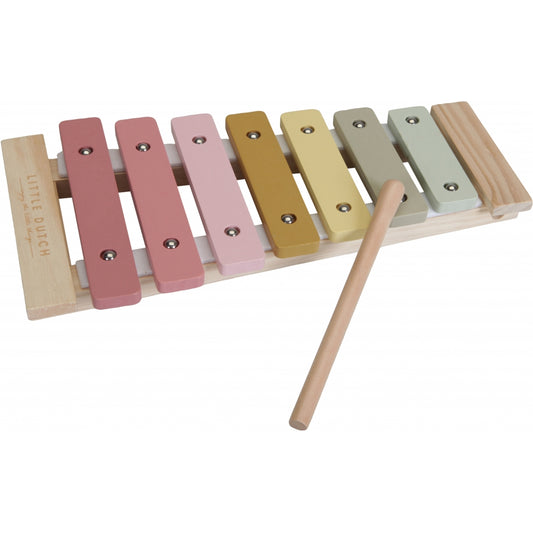 Little Dutch New Pink Wooden Xylophone Wooden Musical Toy