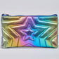 Rainbow Style Holographic Pencil Case