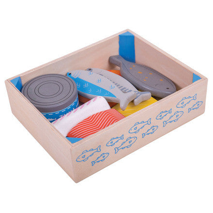Wooden Seafood Box by Bigjigs